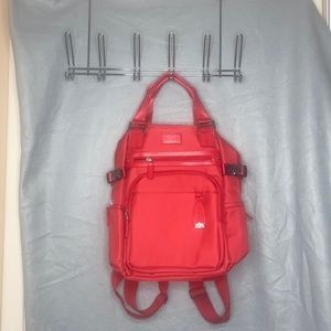 Red backpack